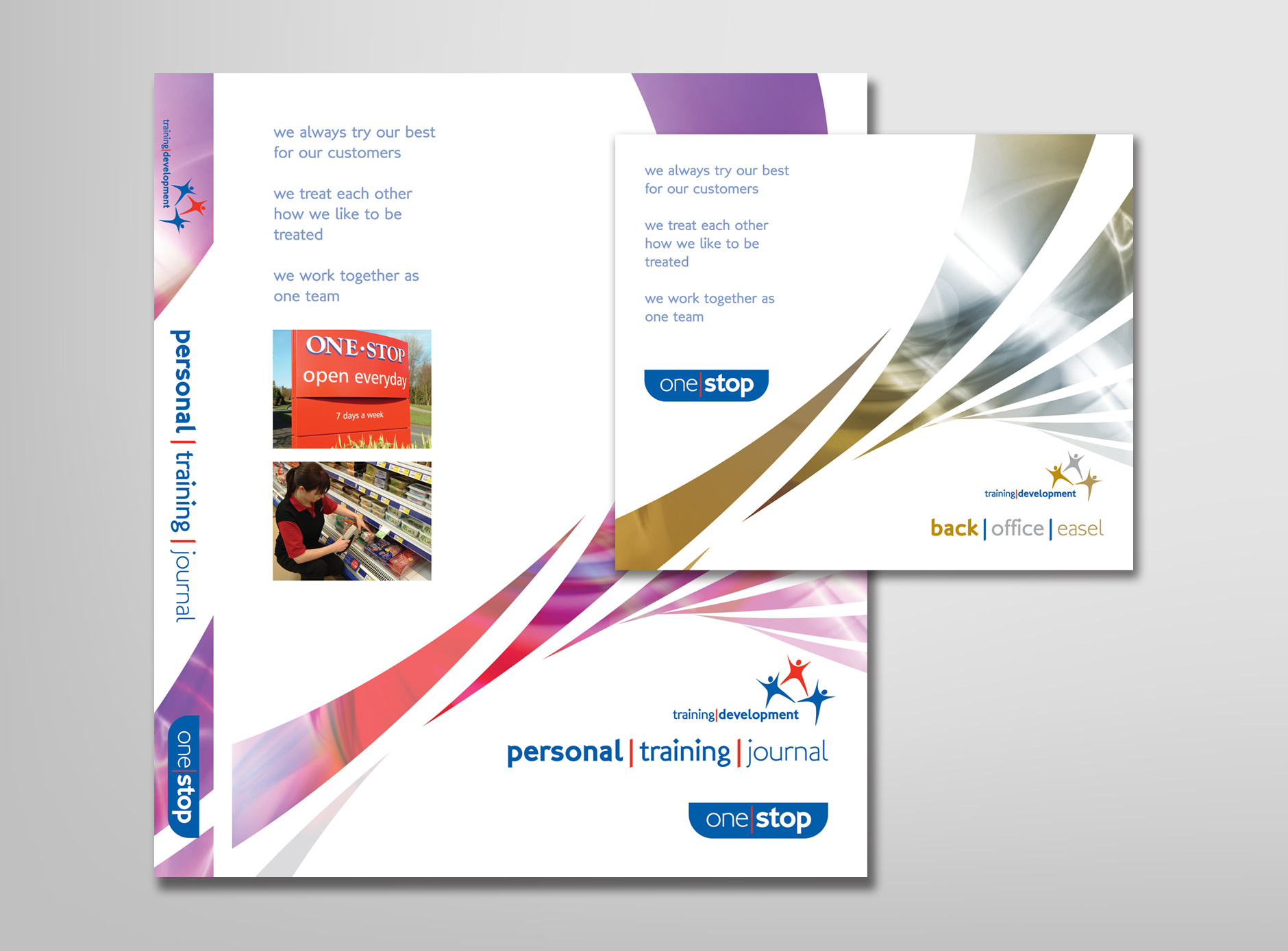 One Stop Training design for print