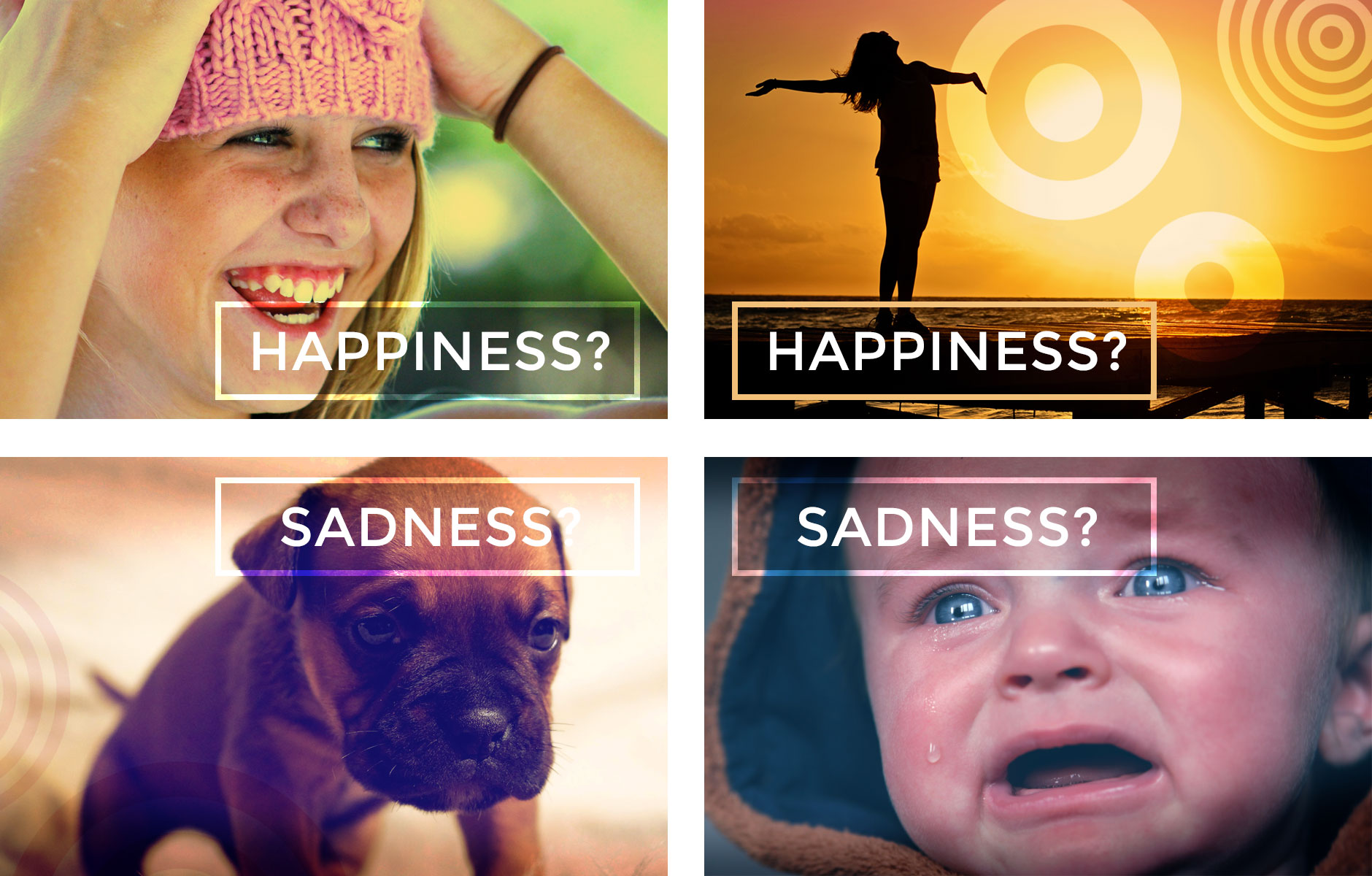 Happiness and Sadness Indexical Images